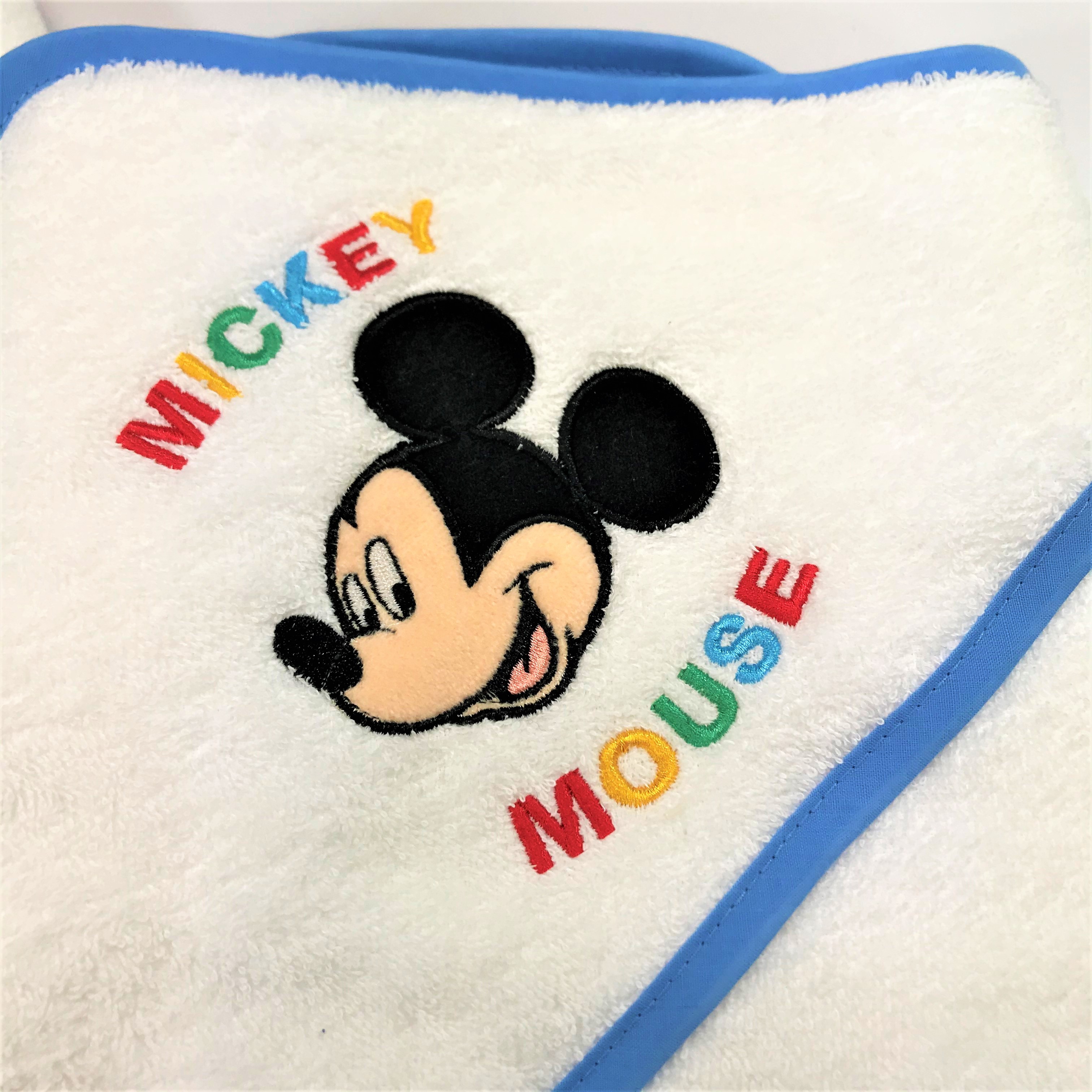 Accappatoio Triangolo Neonato Spugna Mickey Mouse Disney